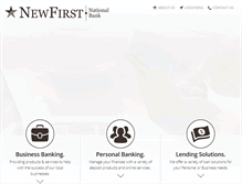 Tablet Screenshot of newfirst.com